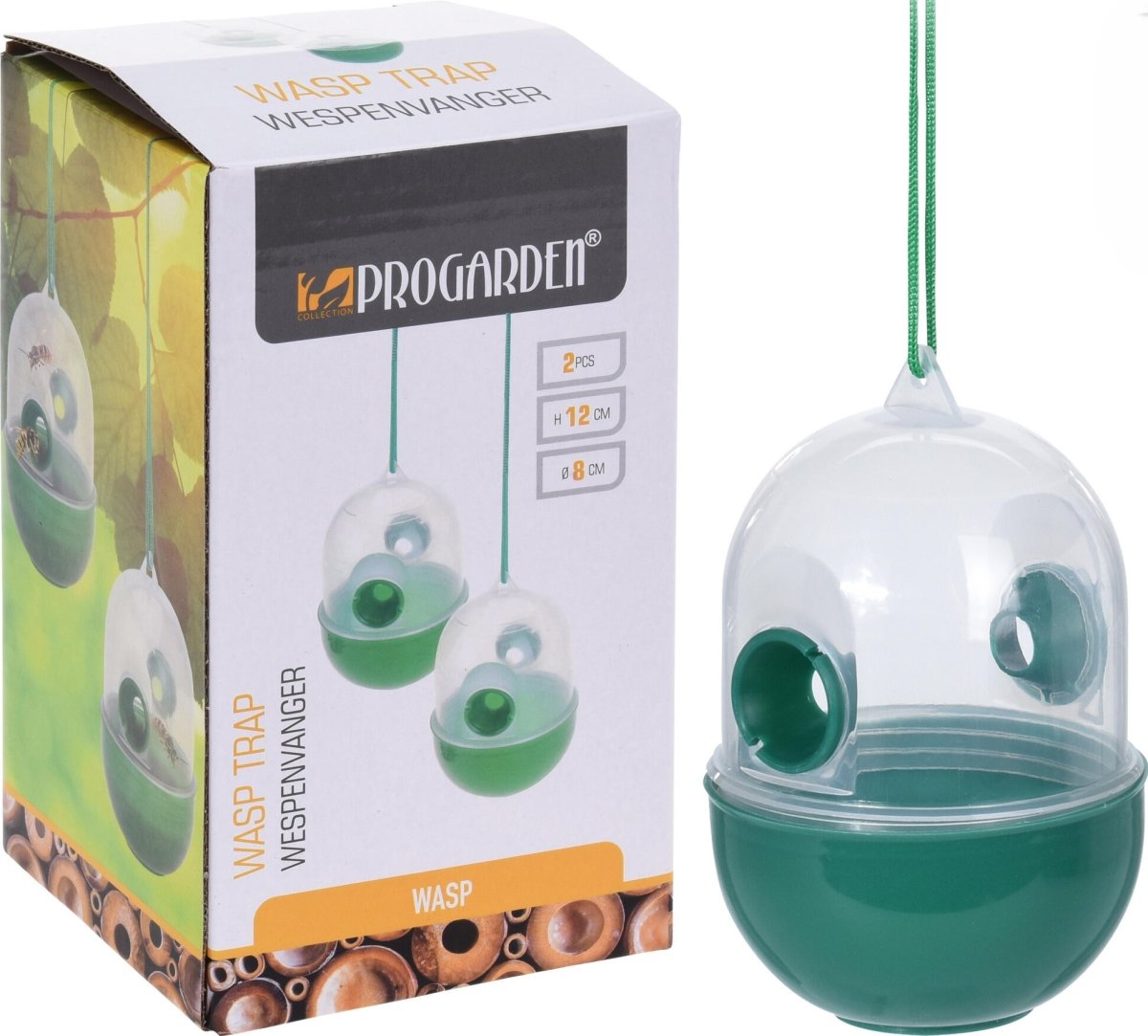 Hvepsefanger til ophæng, plast, 2 stk.