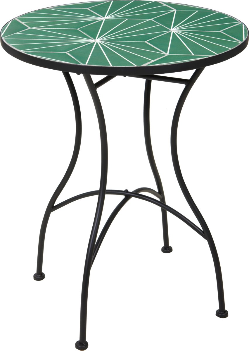 Bistro Derby mosaik cafébord, jern