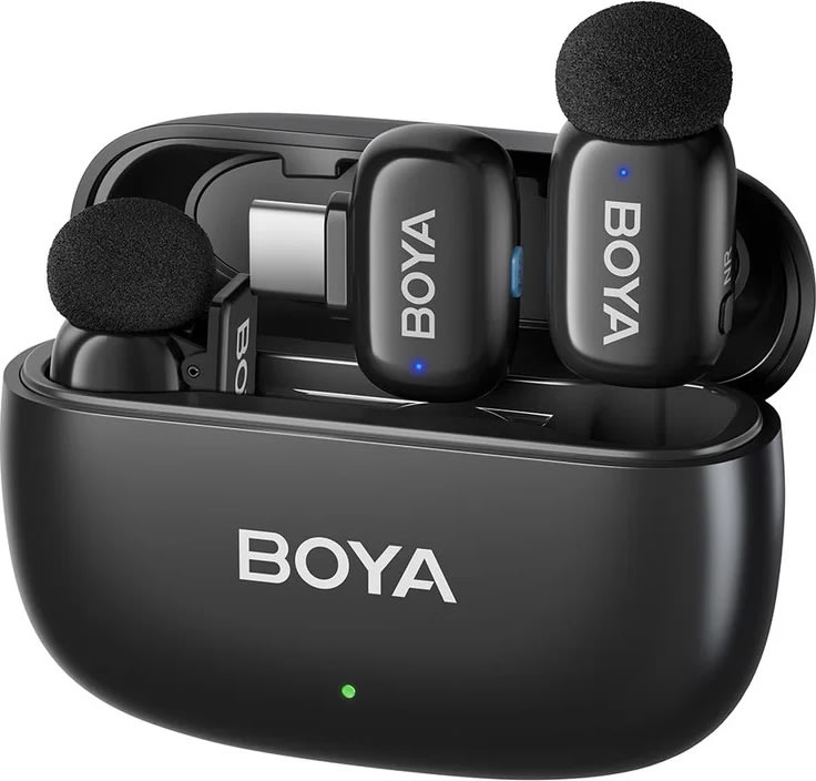 BOYA 2x Mini mikrofon, trådløs, AI, USB-C, 2,4GHz