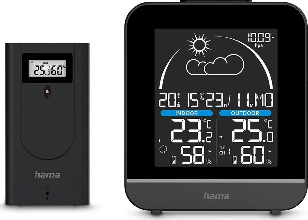 HAMA Vejrstation - sort.