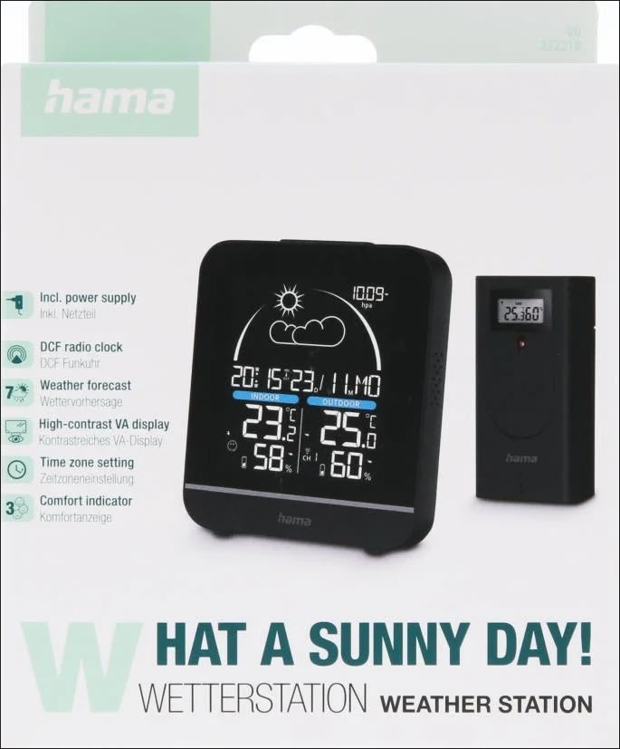 HAMA Vejrstation - sort.