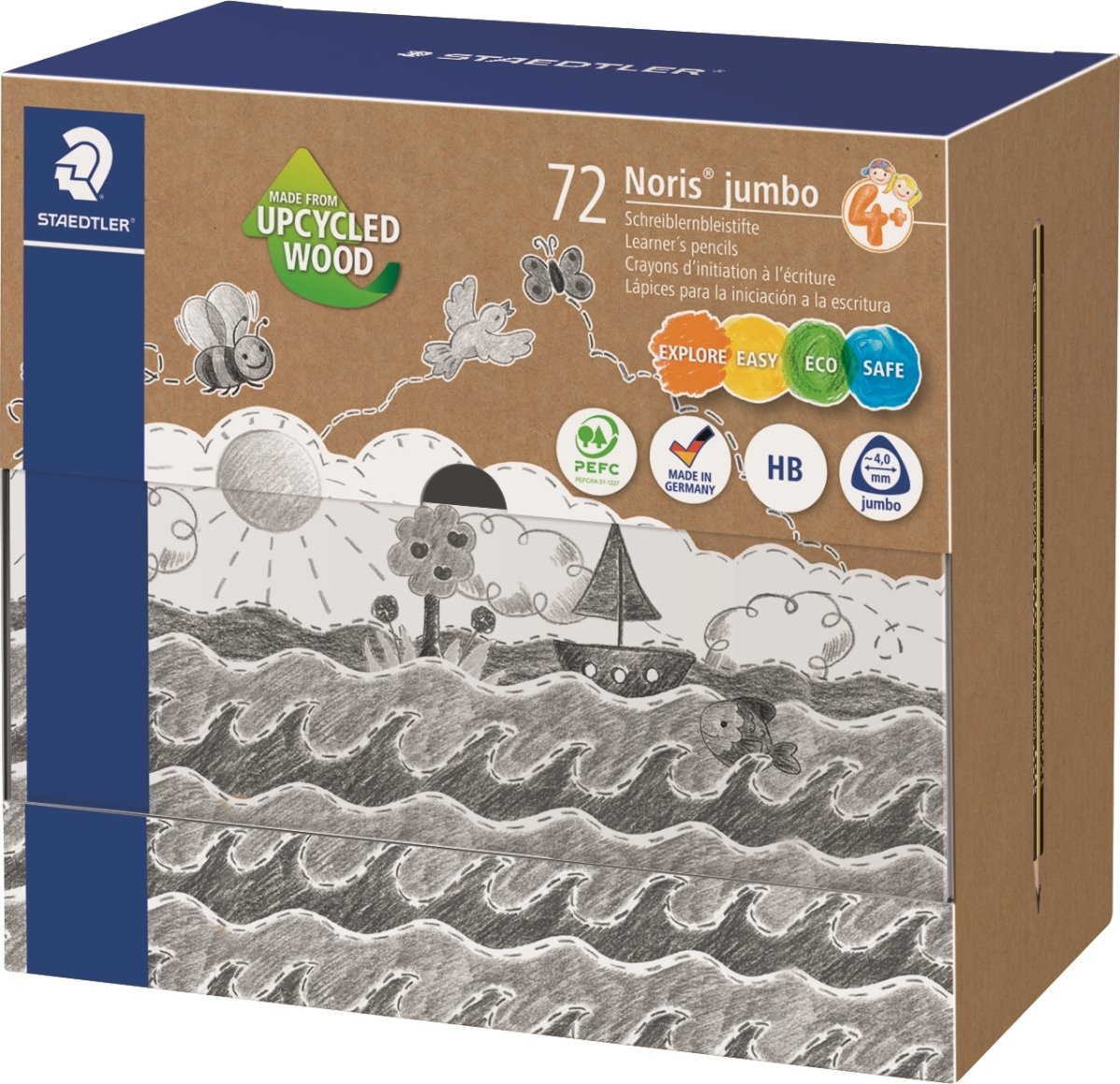 Staedtler Noris 119 Jumbo Begynderblyant | 72 stk.