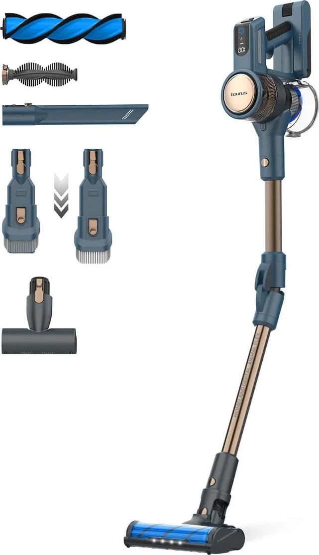 TAURUS Støvsuger, håndholdt, m. tilbehør
