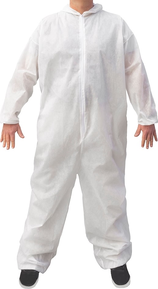 Basic Engangsdragt/Beskyttelsesdragt | XXL | Hvid