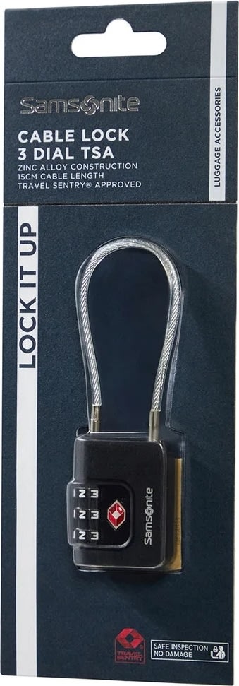 SAMSONITE Kabellås. Sort - TA Revolution