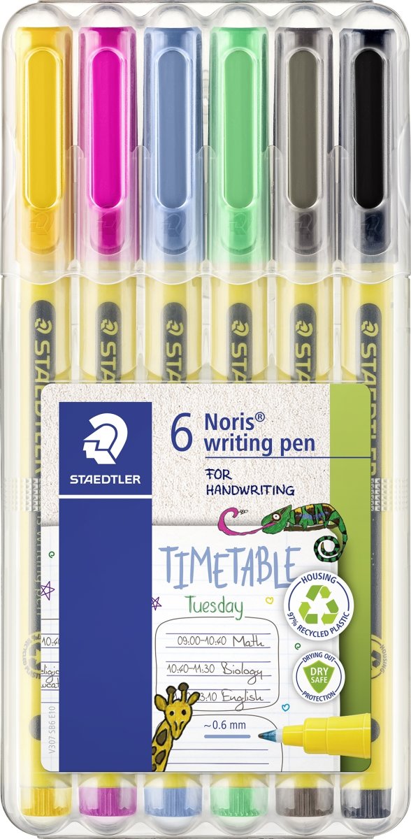 Staedtler Noris 307 Fineliner | 6 farver
