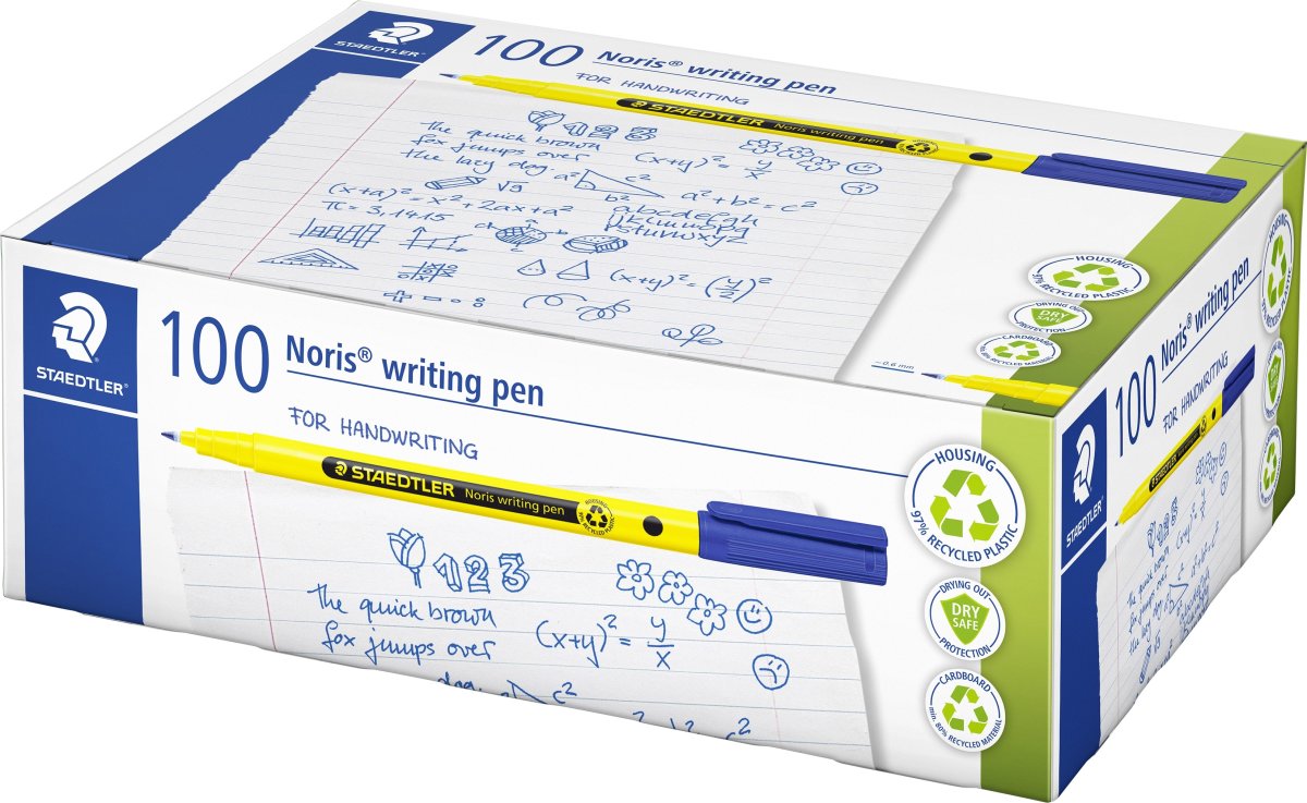 Staedtler Noris 307 Fineliner | Blå | 100 stk.