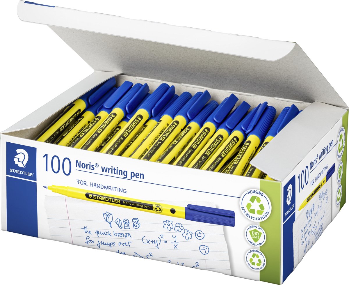Staedtler Noris 307 Fineliner | Blå | 100 stk.