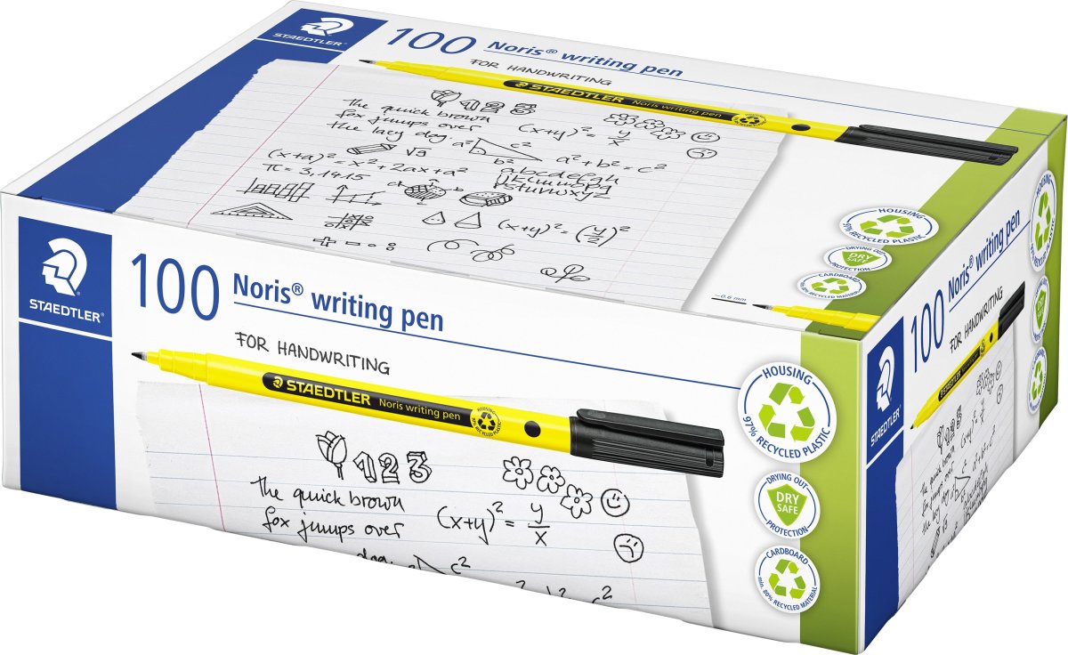 Staedtler Noris 307 Fineliner | Sort | 100 stk.