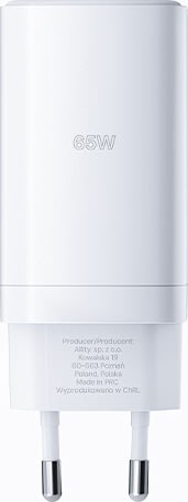 Allity Oplader, 2x USB-C, 1x USB-A, 65W - Hvid