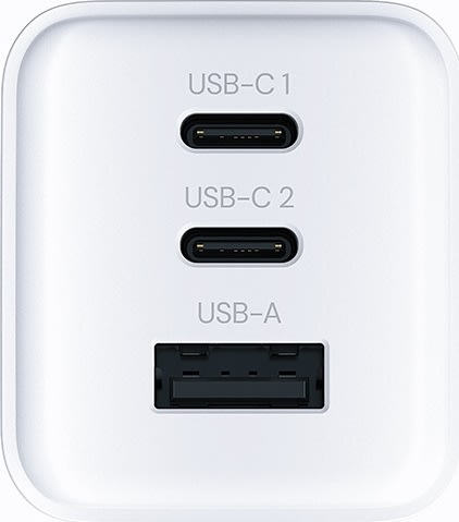 Allity Oplader, 2x USB-C, 1x USB-A, 65W - Hvid