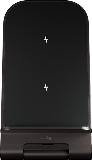 Allity Trådløs oplader, 15W, Graphit - AWC-100