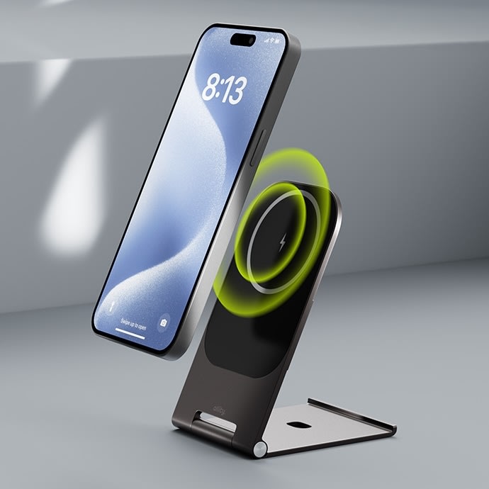 Allity Trådløs oplader, 15WMS, Graphit - AWC-200