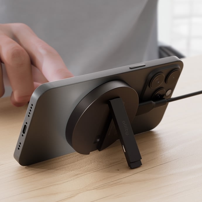 Allity Trådløs oplader, 15WMS, Graphit - AWC-210