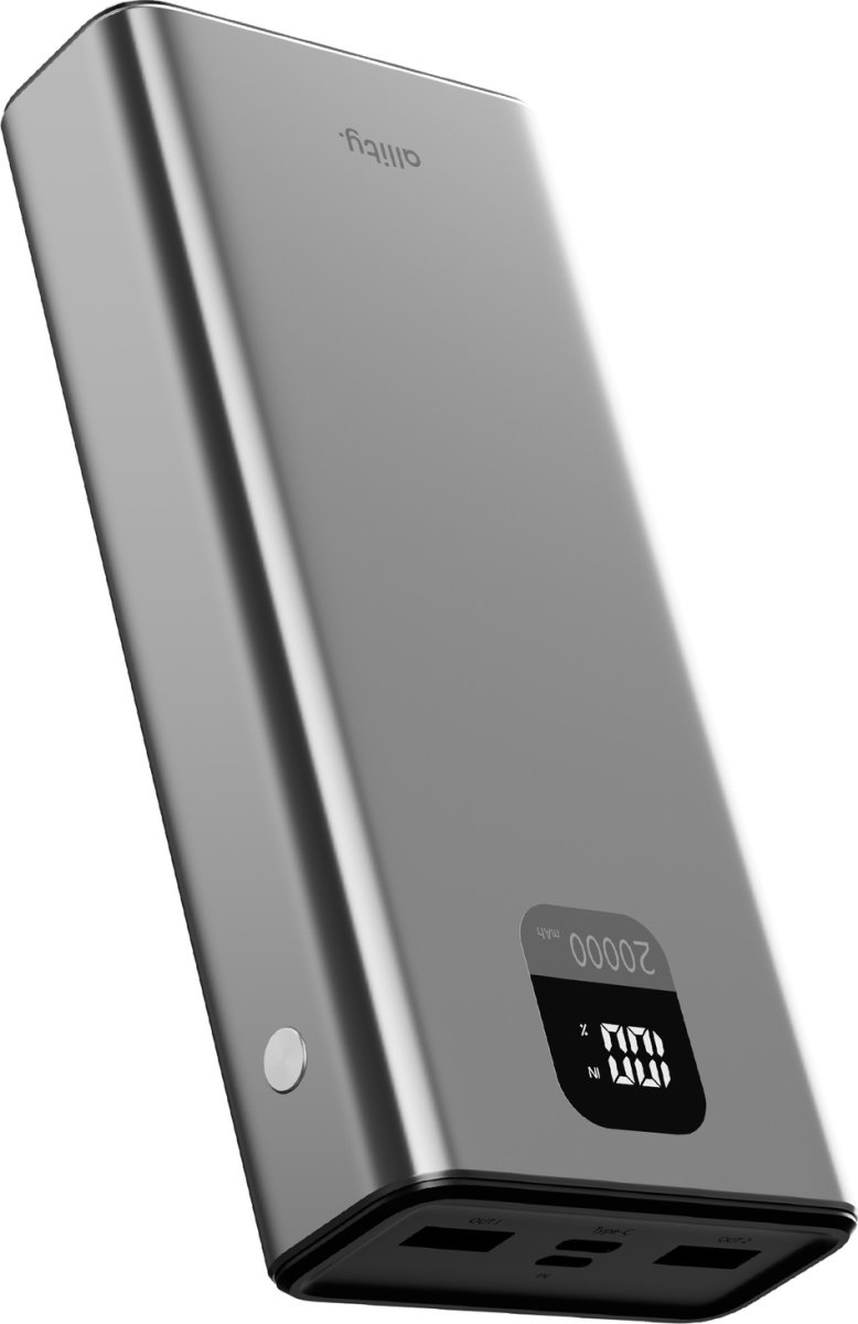 Allity Powerbank, 22,5W, 20000 mAh - Grå