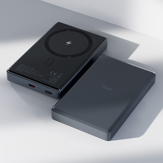 Allity Trådløs powerbank, 20W, 10000 mAh - Grå