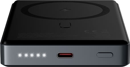 Allity Trådløs powerbank, 20W, 10000 mAh - Grå