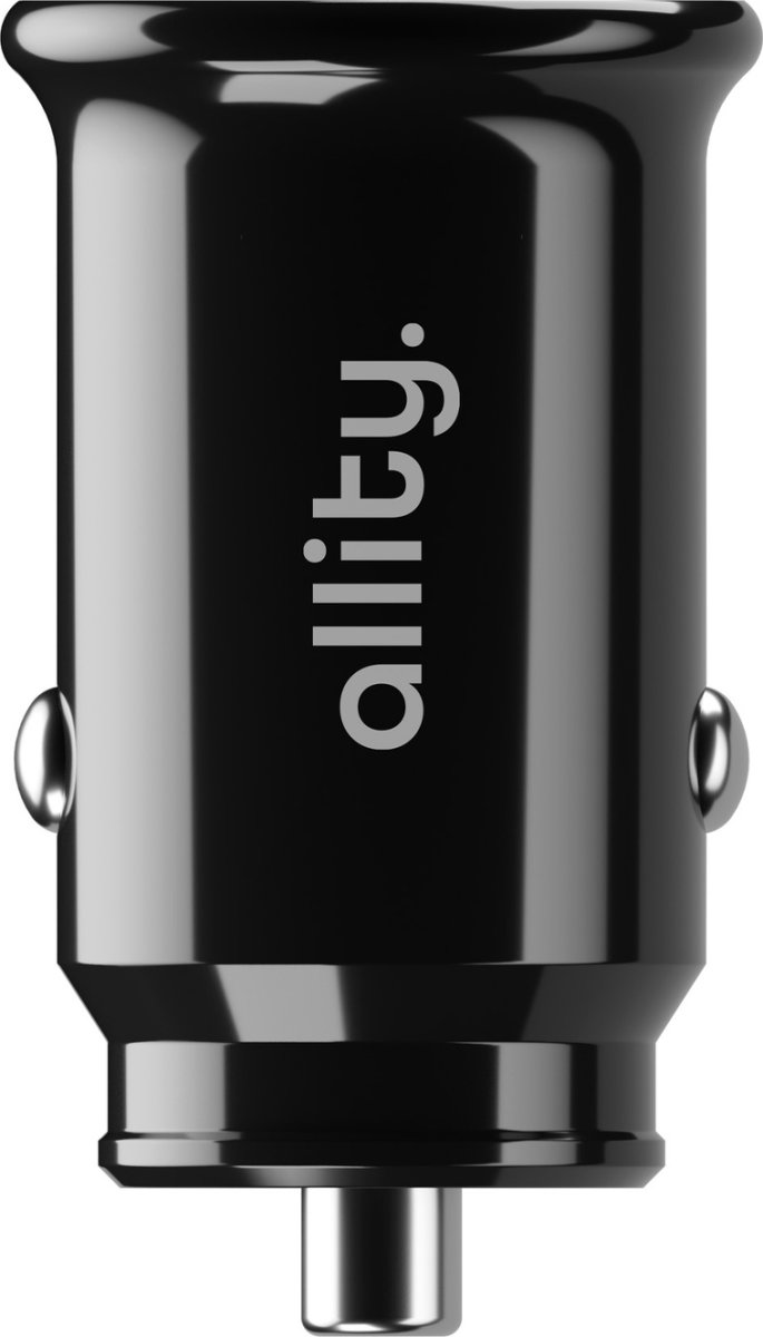 Allity Cigarstik, 1x USB-C, 1x USB-A. 30W - Sort