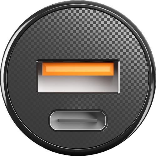 Allity Cigarstik, 1x USB-C, 1x USB-A. 30W - Sort