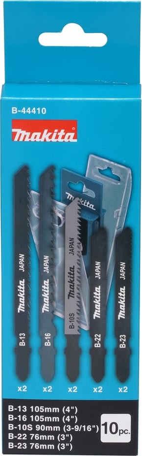 Makita Stiksavklingesæt i æske, 10 stk.