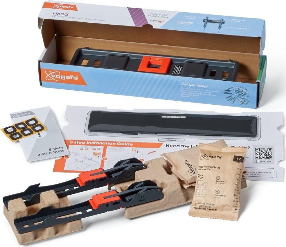 Vogel's TV-vægbeslag, sort - TVM 3295