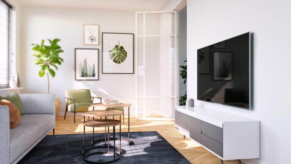 Vogel's TV-vægbeslag, sort - TVM 3405