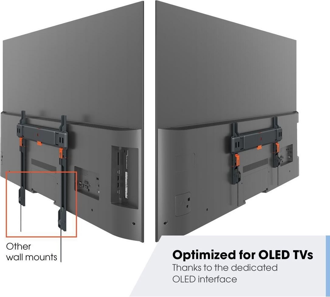 Vogel's TV-vægbeslag, sort - TVM 3405