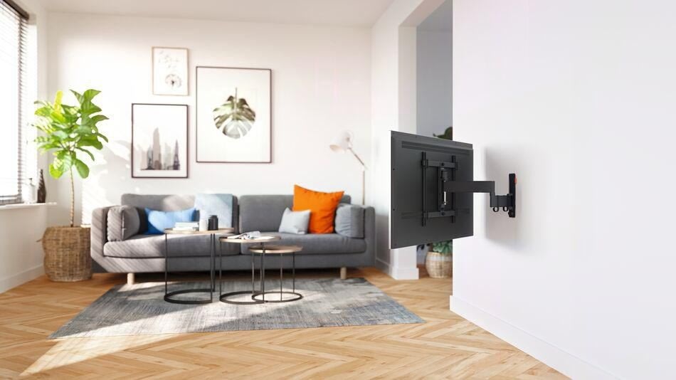 Vogel*s TV-vægbeslag, sort - full motion