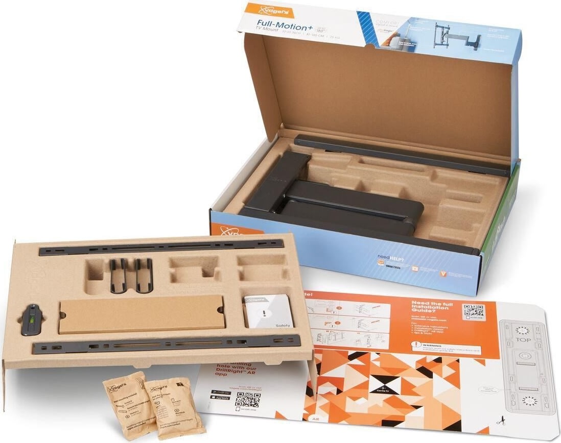 Vogel*s TV-vægbeslag, sort - full motion