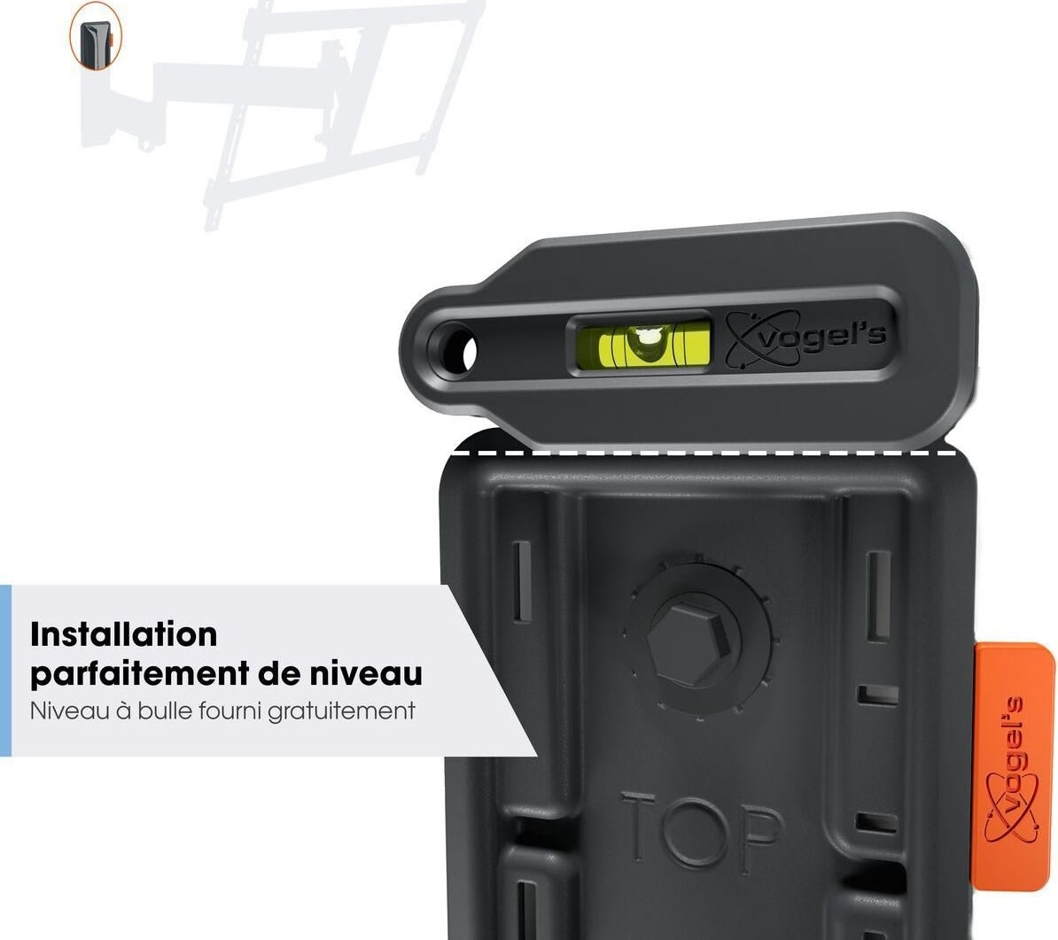 Vogel*s TV-vægbeslag, sort - full motion