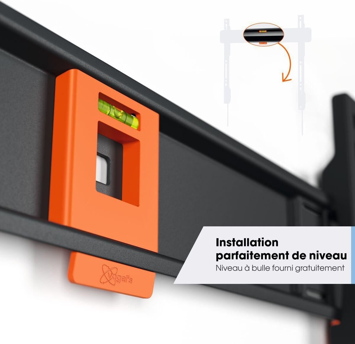 Vogel's TV-vægbeslag, sort - TVM 3605