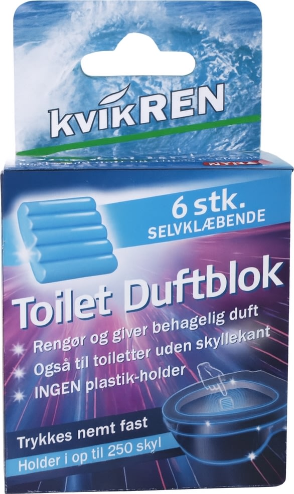 KvikRen Gel selvklæbende WC-Blok  | 6 stk.