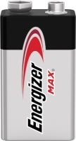 Energizer Max Alkaline 9V batteri, 2 stk.