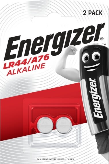 Energizer Alkaline LR44 knapcelle batteri, 2 stk.