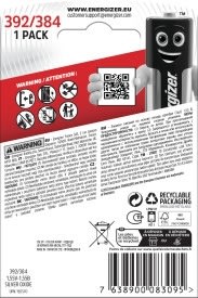 Energizer Silver Oxide 392 knapcelle batteri, 1stk