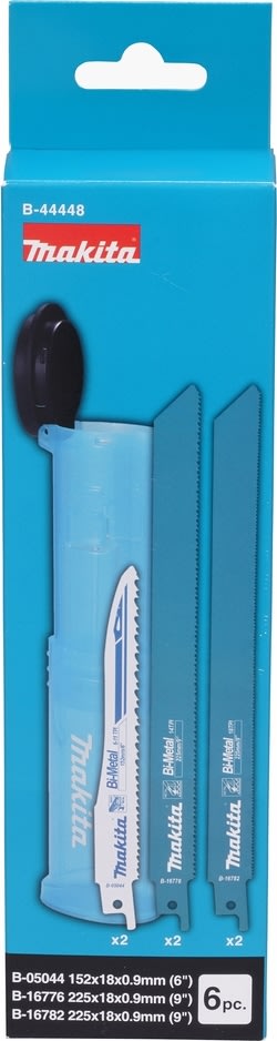 Makita Bajonetsavklingesæt i æske, 6 stk.