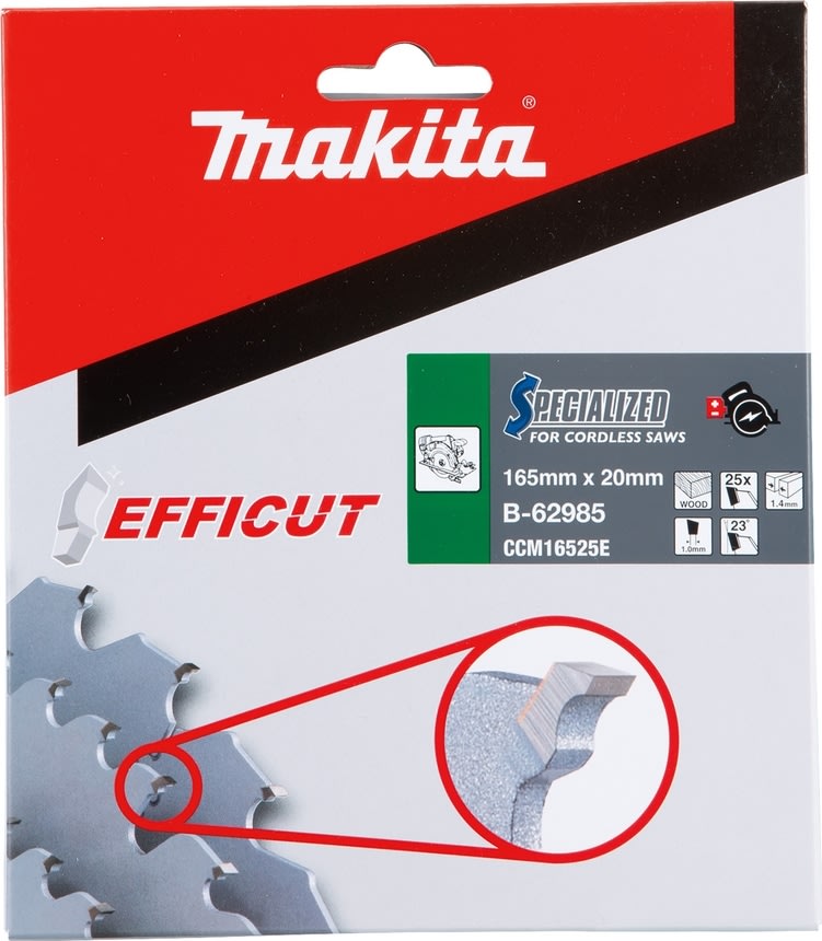Makita Efficut-savklinge, Ø165mm, 25T