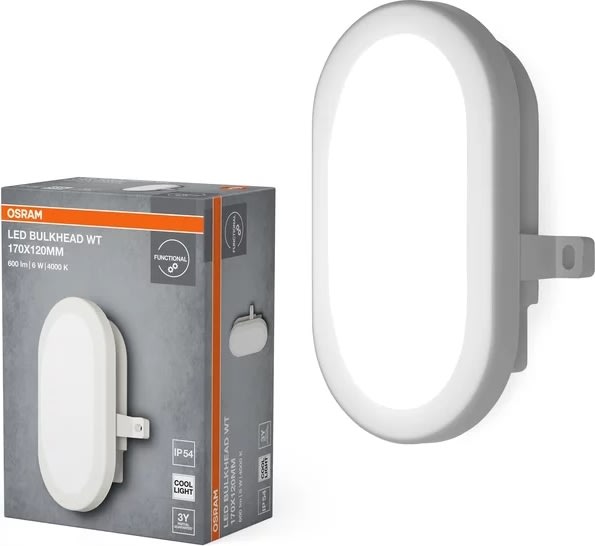 Osram LED-Væglampe, hvid - 6W, 4000K