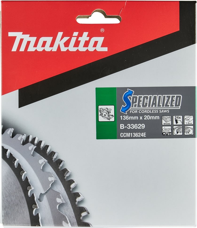 Makita HM-savklinge, Ø136mm, 24T