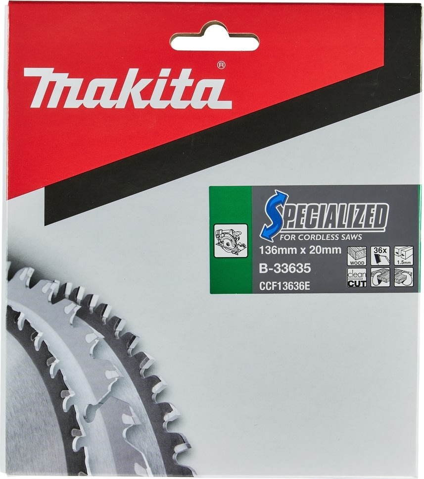 Makita HM-savklinge, Ø136mm, 36T