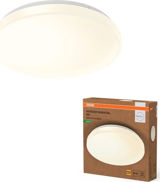 Osram LED-Armatur, Udendørs, Hvid - 24W