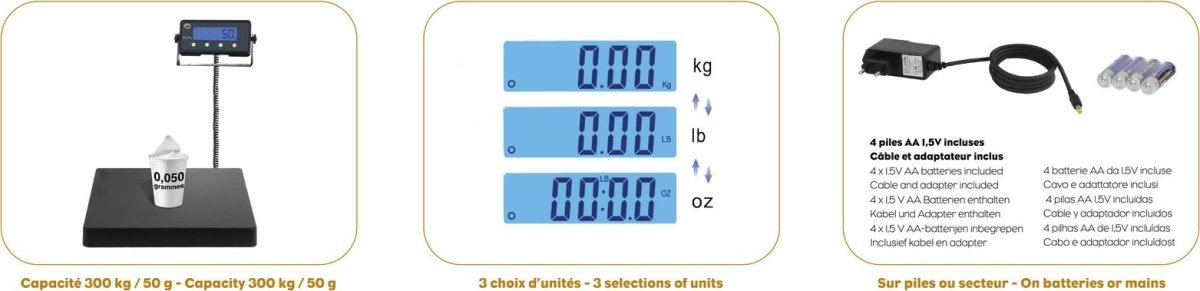 Little Balance Pakkevægt, 300 kg, - PRO e-300