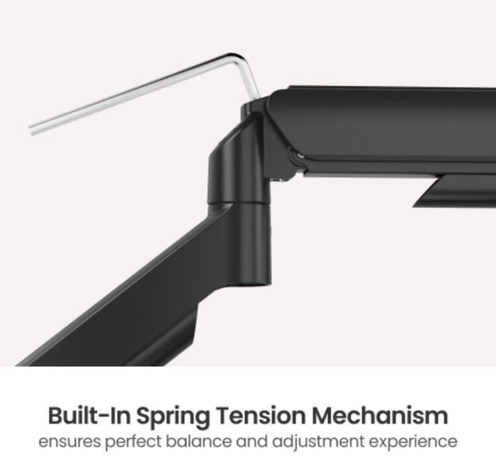eSTUFF skærmholder, sort - til skrivebord