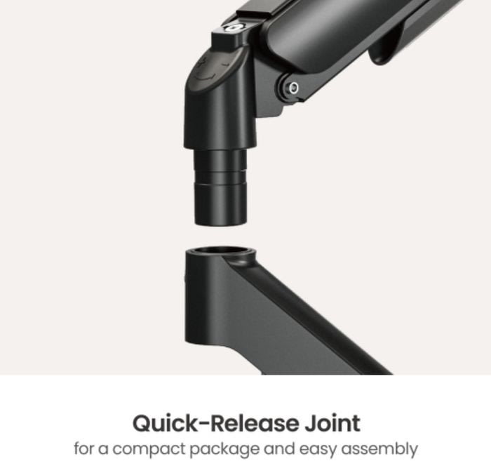 eSTUFF skærmholder, sort - til skrivebord