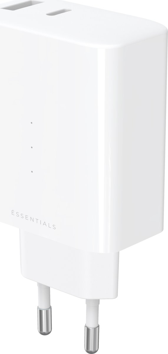 UPSTRÖM Ëssentials 65W GaN USB-A & USB-C Oplader,