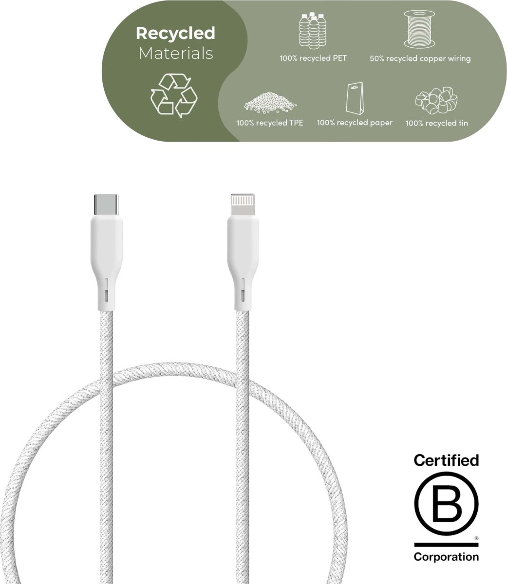 UPSTRÖM Ëssentials USB-C til Lightning kabel, 1,2m