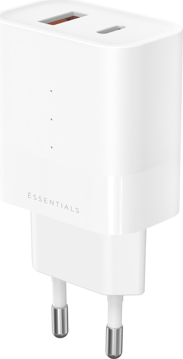 UPSTRÖM Ëssentials 30W USB-A & USB-C Oplader, hvid
