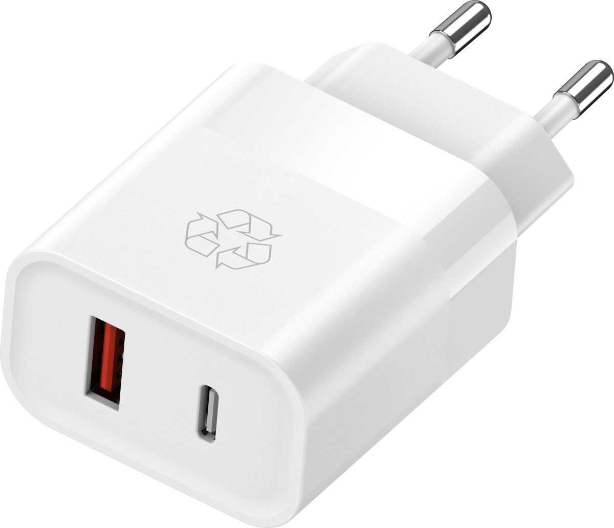 UPSTRÖM Ëssentials 30W USB-A & USB-C Oplader, hvid