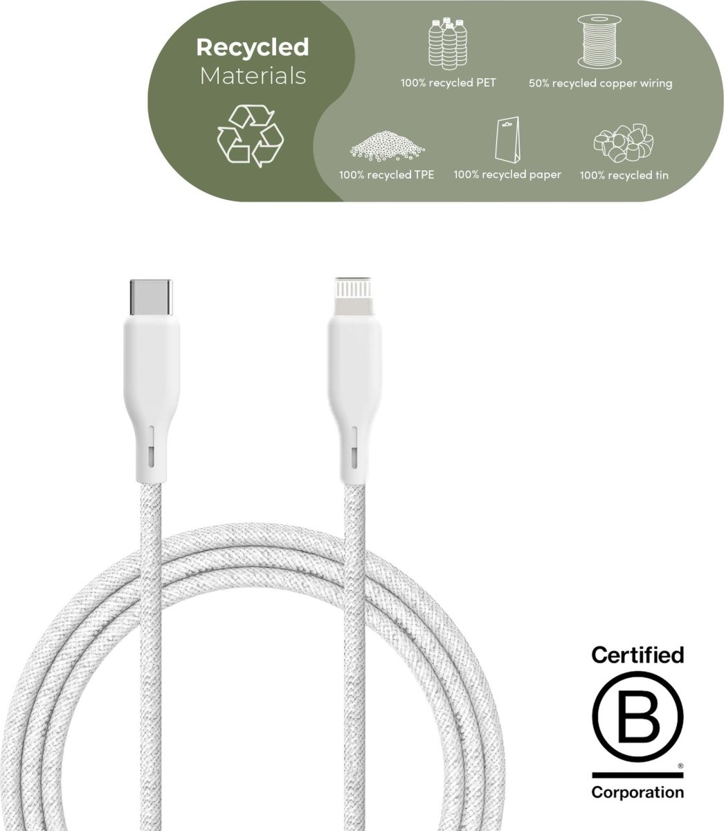 UPSTRÖM Ëssentials USB-C til Lightning kabel, 2,5m