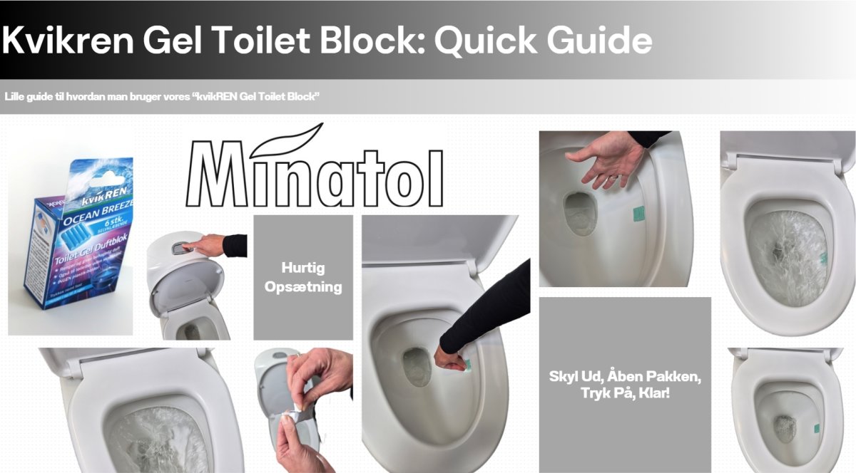 KvikRen Gel selvklæbende WC-Blok  | 6 stk.